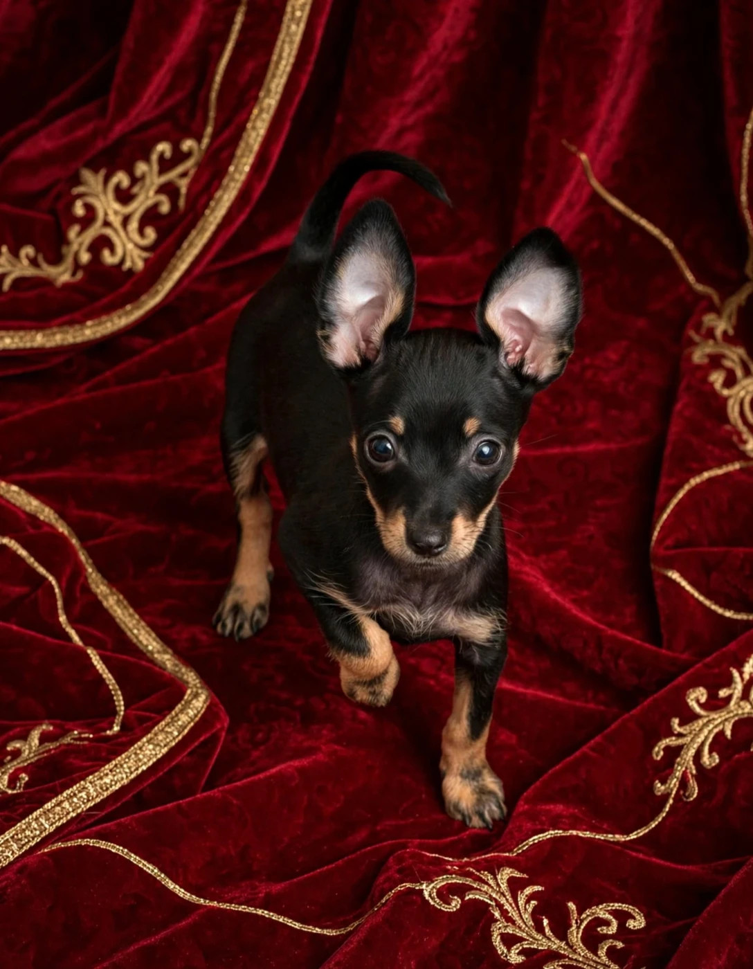 Chiot Russkiy Toy (Petit Chien Russe) au Royaume D'ultra